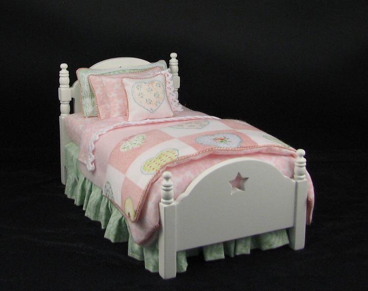 Pink Heart Bed by Lorraine Scuderi