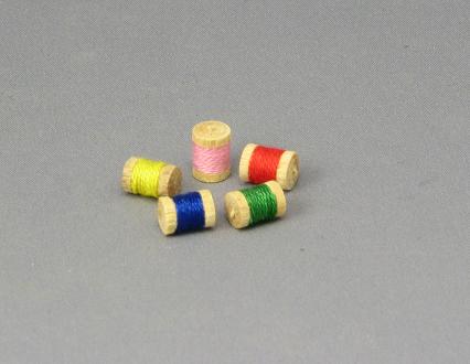Miniature Dollhouse Spools of Thread