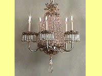 2 3/4" Chandelier, 5 Arm, with bugles