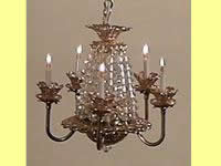 2 1/4"x 2" Chandelier, 5 Arm