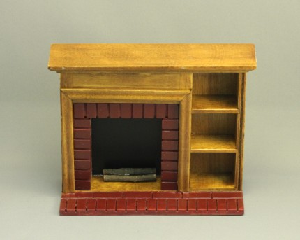 Fireplace with Shelves
