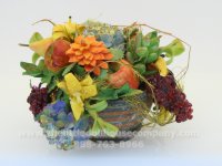 (image for) Miniature Round Terracotta with Old World Florals