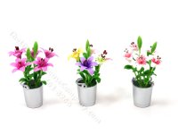 (image for) Miniature Bucket of Lilies for Dollhouses (1pc)