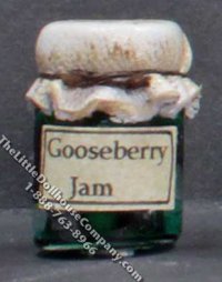 (image for) Miniature Homemade Gooseberry Jam in Wax Sealed Jar