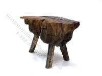(image for) Miniature Driftwood Side Table/Stool w/ 3 Peg Legs by PRD Miniatures