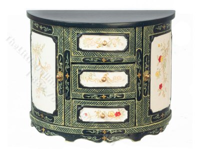 (image for) Miniature Semi-Circular Credenza for Dollhouses