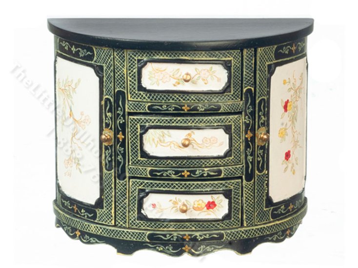 (image for) Miniature Semi-Circular Credenza for Dollhouses