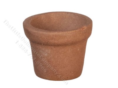 (image for) Miniature Small Brown Terracotta Pot for Dollhouses