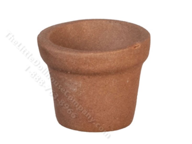 (image for) Miniature Small Brown Terracotta Pot for Dollhouses