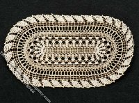 (image for) Miniature Oval Laser Cut Doily for Dollhouses