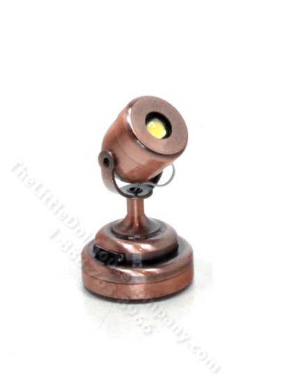 (image for) Miniature LED Copper Spot Light for Dollhouse