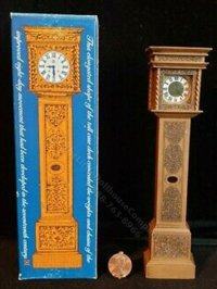 (image for) Miniature William and Mary Tall Case Clock with Floral Engraving