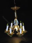(image for) 1:48 Scale Miniature 3V Flower Chandelier for Dollhouses