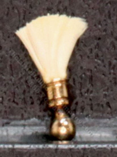 (image for) Miniature Gold Shaving Brush by Don Henry