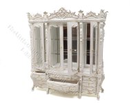 (image for) Miniature Renaissance Display Case for Dollhouses - White