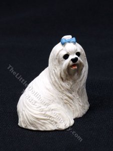 (image for) Miniature Tan Shih Tzu for Dollhouses