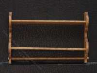 (image for) Miniature Basswood Scalloped Shelf with Towel Bar