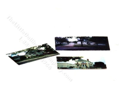 (image for) Miniature Set of 3 Photographs for Dollhouses