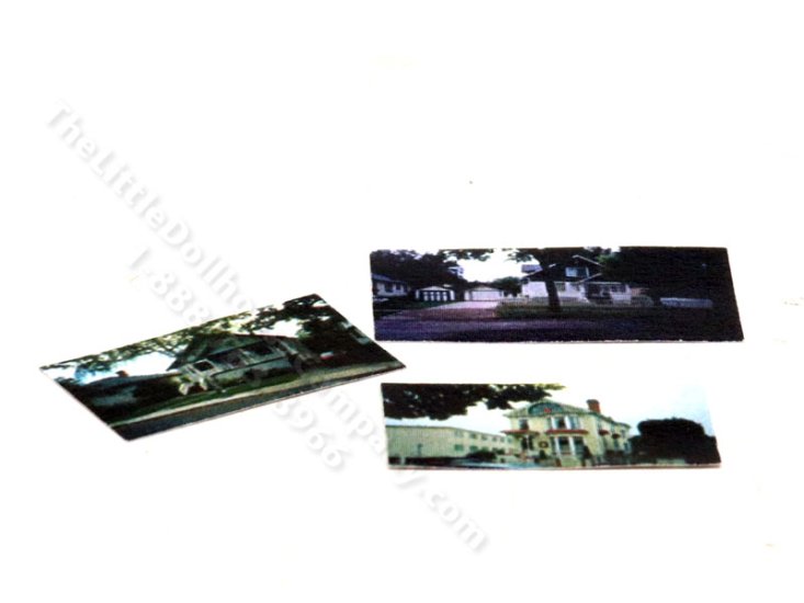 (image for) Miniature Set of 3 Photographs for Dollhouses