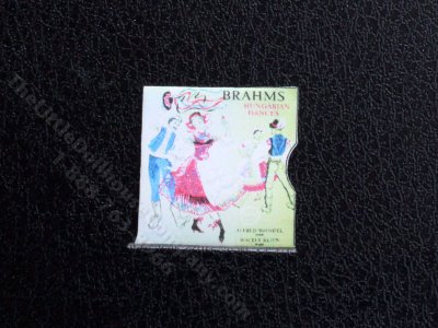 (image for) Miniature Brahms Vinyl Record Sleeve for Dollhouses