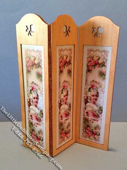 (image for) Miniature Dressing Screen Kit for Women for Dollhouses