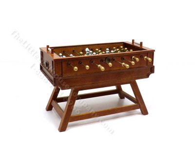(image for) Miniature Walnut Finish Foosball Table for Dollhouses