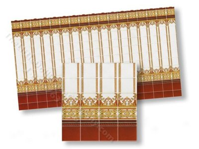 (image for) Dollhouse 1/2 Scale Model Wall Tiles