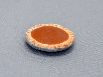 (image for) Handmade Miniature Pumpkin Pie for Dollhouses