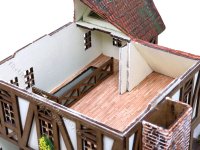 (image for) 1:48" Scale 2 Storey Vintage Tudor Dollhouse