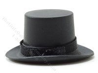 (image for) Miniature Black Top Hat for Dollhouses