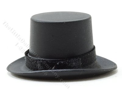 (image for) Miniature Black Top Hat for Dollhouses