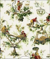 (image for) Dollhouse Scale Model Wallpaper Devin - Print - White