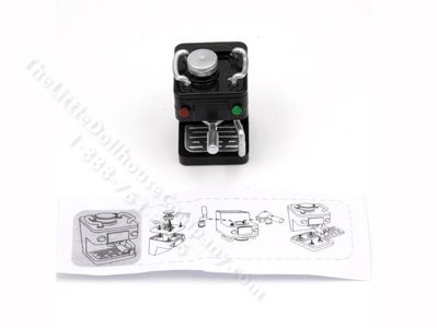(image for) Miniature Espresso Machine Kit for Dollhouses