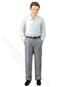 (image for) 1/12 Scale Travis Resin Doll for Dollhouses