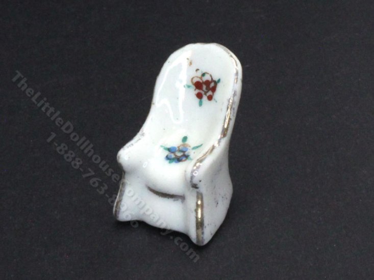 (image for) 1/2" Porcelain Chair for Dollhouses