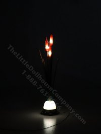 (image for) Miniature Cattail Floor Lamp by Jim Pounder