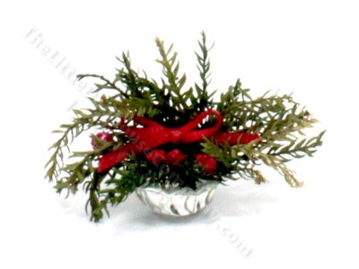 (image for) Miniature Christmas Fir Centrepiece for Dollhouses