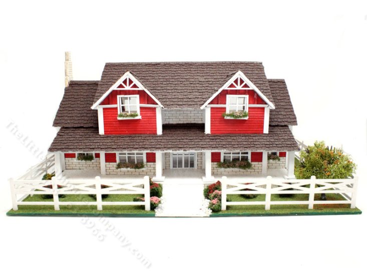 (image for) 1:48 Scale Ranch Assembled Dollhouse