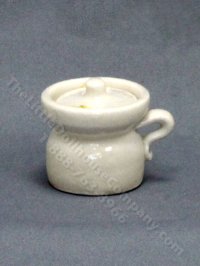(image for) Miniature Cream Chamber Pot with Lid