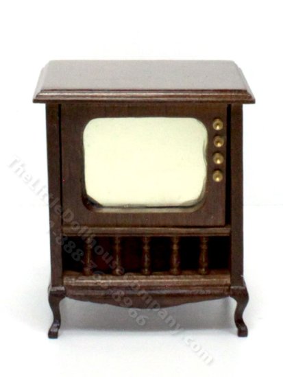 (image for) Miniature Vintage Style Television for Dollhouses