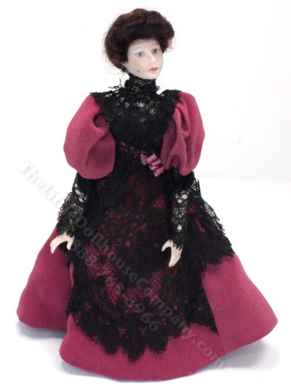 (image for) Vintage Victorian Woman in a Lace Day Dress