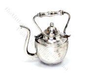(image for) Miniature Vintage Sterling Silver Tea Kettle for Dollhouses