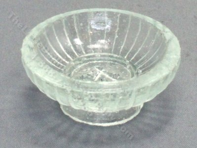 (image for) Miniature Pressed Glass Bowl for Dollhouses