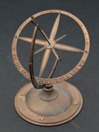(image for) Miniature Metal Antique Sundial by Pierluigi