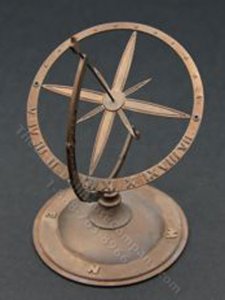 (image for) Miniature Metal Antique Sundial by Pierluigi