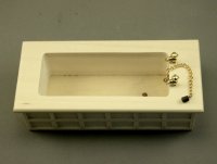 (image for) Dollhouse Miniature Bathroom Unfinished Set