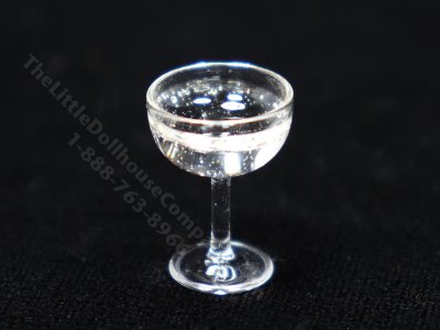 (image for) Miniature Glass of Champagne for Dollhouses