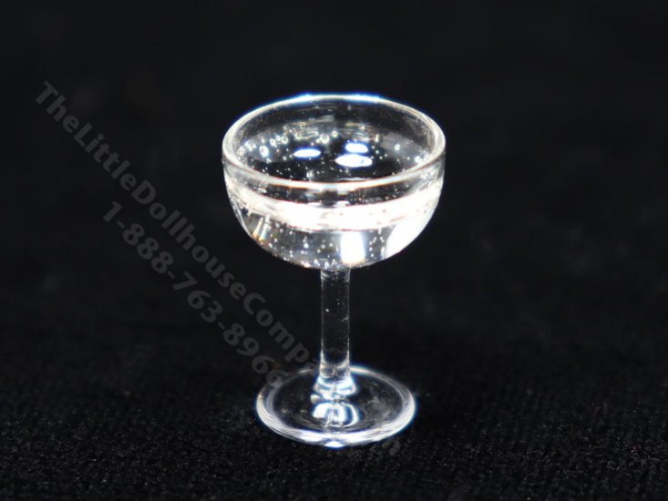(image for) Miniature Glass of Champagne for Dollhouses