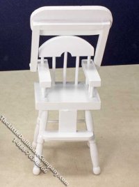 (image for) Miniature Three Piece White Nursery Set for Dollhouses