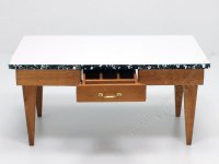 (image for) Miniature Mid-Century Modern Wooden Table with Laminate Top